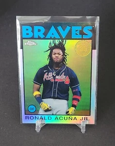 2021 Topps Chrome 1986 Topps 35th Anniversary #86BC-3 Ronald Acuna Jr BRAVES - Picture 1 of 2