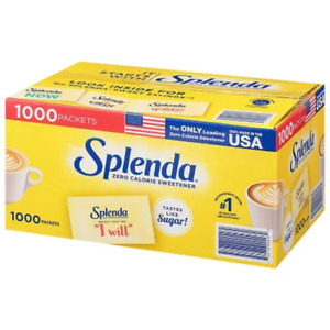 Splenda Zero Calorie Sweetener Packets Tastes-Like-Sugar 1000-packets