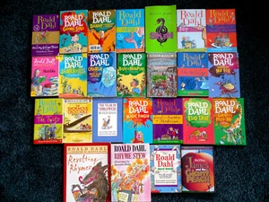 25 Roald Dahl Bks. BFG,Billy + Minpins,Skin,Matilda,Witches,TwitsGiraffe + Pelly - Picture 1 of 4