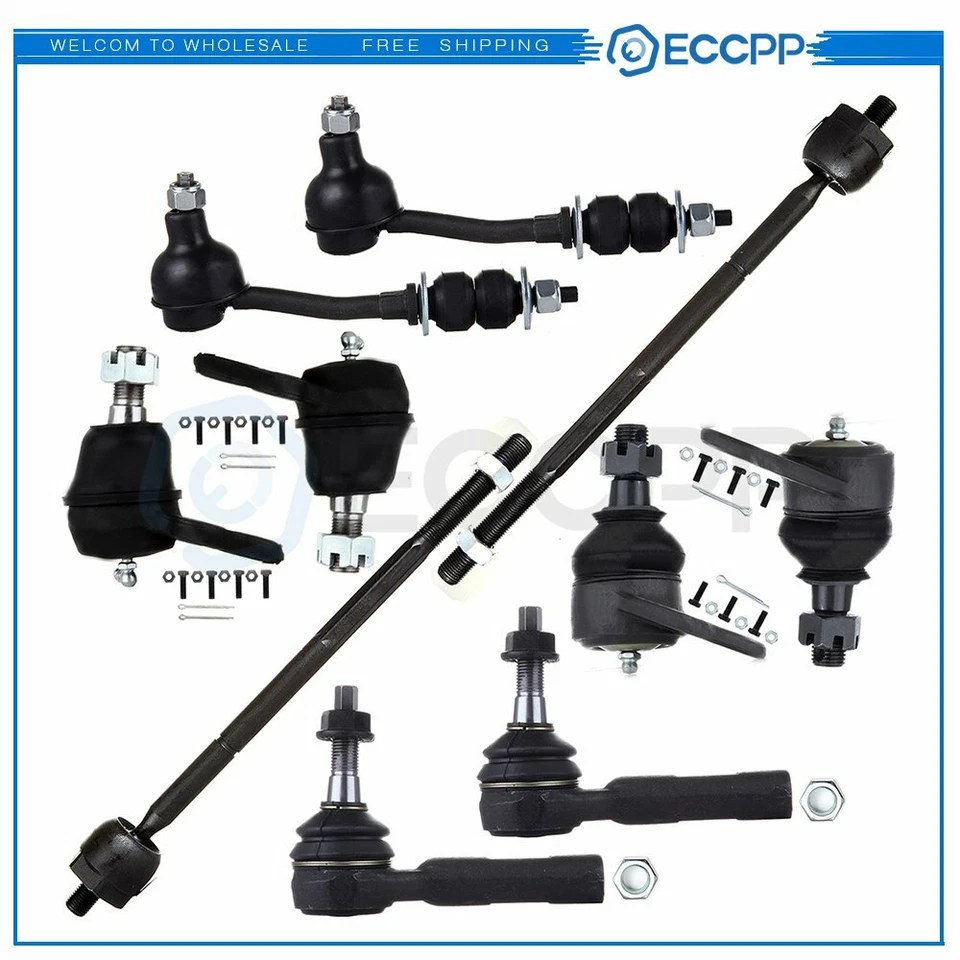Se adapta a Dodge Durango Dakota 2000 2001 2002 2003 2x2 rótula Tierod kit de barra estabilizadora Foto 1 de 4