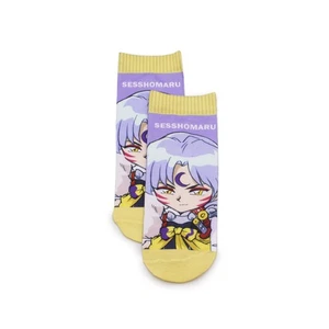 Inuyasha Sesshomaru Cute Chibi Anime Ankle Socks - Picture 1 of 2
