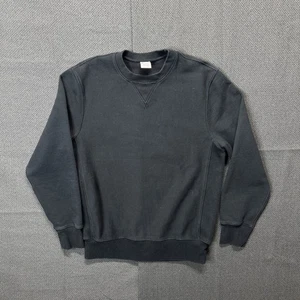 Vintage J Crew Sportswear Crewneck Sweatshirt Black Size M Reverse Weave Heavy - Picture 1 of 5