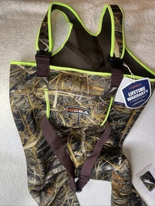 HISEA Adult Fishing Hunting Chest Waders Waterproof Non-Slip Boots & Boot Hanger - Picture 1 of 5