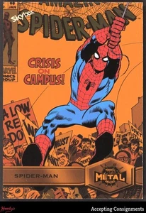 2022 SkyBox Marvel Metal Universe Spider-Man Light FX Orange #164 Spider-Man /25 - Picture 1 of 2
