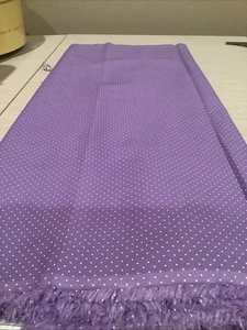 Classic Dot Lavender Cotton Fabric ~ 2 Yds 6” - Picture 1 of 3