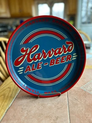 1940-е Harvard Ale-Beer Поднос Lowell Массачусетс. - Почти как новый!!! - Изображение 1 из 2