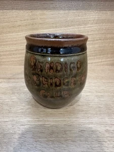 Taza de cerámica vintage Willow Vale Bendigo Bridge Club taza de café capuchino verde - Imagen 1 de 9