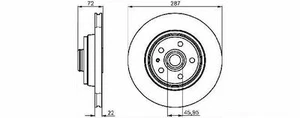 VOLVO 740 760 & 780 FRONT BRAKE DISCS 2708774 13308358 1330835 13296371 DSK956 - Picture 1 of 1
