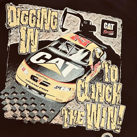 Ward Burton Vintage 2000's T-Shirt L Nascar Champions Pontiac Caterpillar #22 Cover