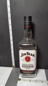 Jim Beam Kentucky Bourbon Bottle 750ml; Decorative Functional; Black Cap ; Clean - Picture 1 of 7