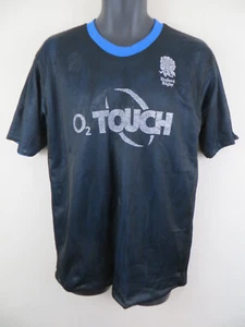 England Rugby Union Reversible Training Shirt Top Jersey Black Mesh Mens Large L - Picture 1 of 8