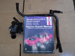 Thermostat housing  and water pipe and workshop repair manual Honda CRV 2001 - Picture 1 of 9