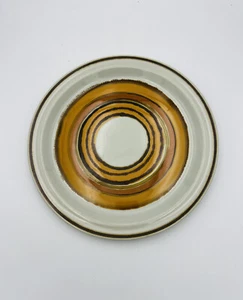 Acsons Japan Steinzeug Corona 1141 Platte Hackplatte 12 1/8" Orange Braun Retro - Bild 1 von 8