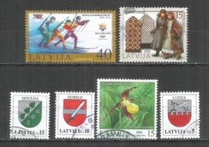 Latvia  2002 year used stamps - Picture 1 of 1