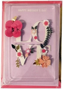 Tarjeta de Día de la Madre de Lujo Baile - Floral 3D AMOR - Firma de Hallmark - Imagen 1 de 1