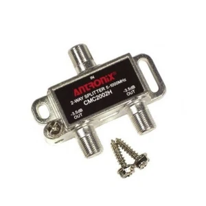 Cable Modem&MOCA Coaxial 2-Way Splitter For Bidirectional RG6/RG59 Communication - Picture 1 of 5