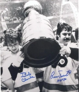 Bernie Parent Bobby Clarke Signed Reprint 8x10 RP Photo  FLYERS Stanley Cup - Picture 1 of 1