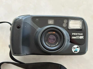 Pentax Zoom 90 WR 35mm Point and Shoot Film Camera Black + Case Tested Read - Picture 1 of 12