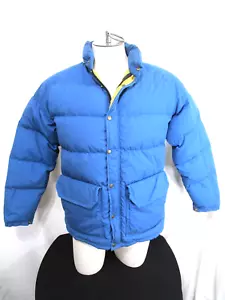 Vintage Camp 7 Blue Down Filled Puffer Jacket Men Sz M - Picture 1 of 11