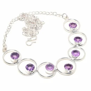 Pink Kunzite Gemstone Handmade 925 Sterling Silver Jewelry Necklaces Sz 18" - Picture 1 of 1