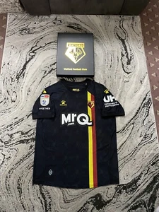 Watford Match Worn Signed Francisco Sierralta #3 Away Football Shirt COA Boxed - Picture 1 of 19
