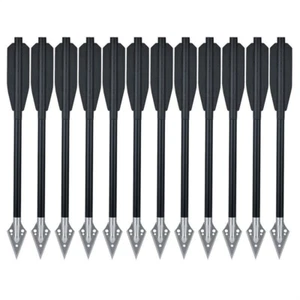 Pistol Crossbow Bolts 6.5" Aluminium Shaft Arrows Broadhead Hunting Mini Archery - Picture 1 of 25