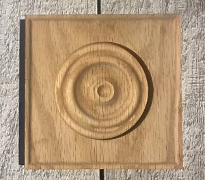 Oak wood rosettes, 3/4" x 4-3/4" FREE SHIPPING - Picture 1 of 2