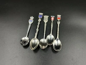 5 schöne Vintage Kaffeelöffel - French City - Souvenir Löffel - 0632CO BC11 - Bild 1 von 8