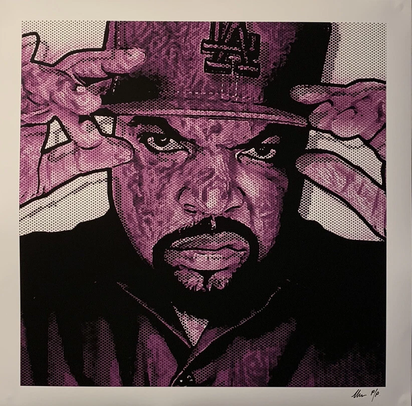 Chris Boyle Ice Cube Rap Icono Póster Arte Impreso LA EE. UU. Hip Hop 23/25 Foto 1 de 4