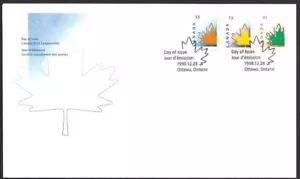 🍁Canada  #1684 - 1686   "Stylized Maple Leaves"  Brand New 1998 First Day Cover - Picture 1 of 2