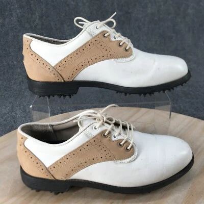 Rockport Shoes Womens 7.5 M Jack Nicklaus Golf Sneakers White Leather W1874 - Image 1 of 4