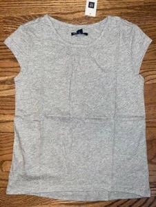NWT Gap Kids Girl's Gray Knit Hi Lo Shirt Top Sz XL 12 Yrs - Picture 1 of 1