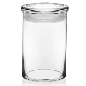 LIBBEY 31 ONZAS CARAMELO HIERBAS ALMACENAMIENTO FRASCO EXHIBICIÓN CON TAPA DE VIDRIO SELLADO JUEGO DE 4 PIEZAS - Imagen 1 de 2