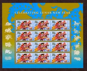 US #4623 MHN, CELEBRATING LUNAR NEW YEAR OF THE DRAGON Sheet, FV $9.36 (2013) - Picture 1 of 2