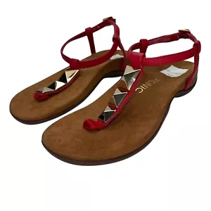 Vionic Sandals Rest Nala Womens Dressy T Strap Leather Thong Orthotic Comfort - Picture 1 of 72