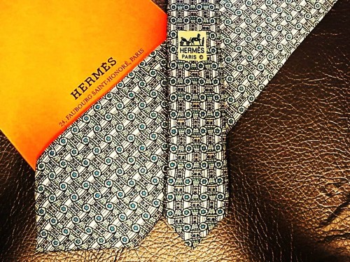 HERMÈS Cravatta uomo HERMES Francia vera seta cravatta abito classico lusso multicolore A43