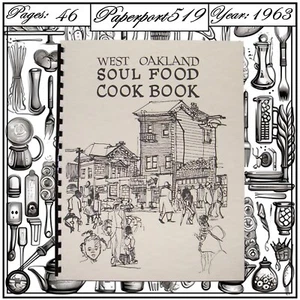1963 West Oakland Soul Food Cook Book 46 Pages - Bild 1 von 6