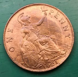Moneda de centavo de George V 1921 Freeman 191 #159 - Imagen 1 de 2