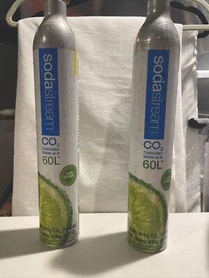 SodaStream 60L CO2 Cylinder Replacement Empty Canisters Lot 2 Great Condition - Image 1 of 3