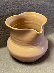 Van Briggle Original Pottery Blush Tan Heart Shape Creamer Small Pitcher 3" Tall - Picture 1 of 24