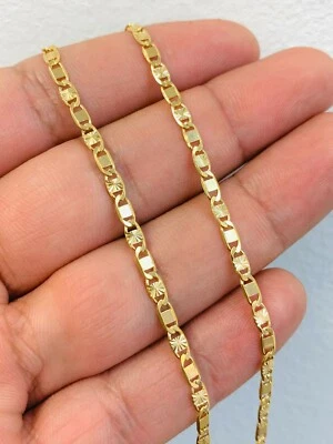 Valentino Link Chain Necklace For Kids Childrens Womens 16" 4.5g 3mm/ Kids Chain - Image 1 of 4