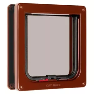 Cat Mate 2-Way Lockable Cat Flap with Door Liner - Brown - Picture 1 of 1