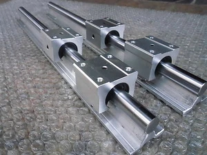 2X SBR12-2050mm 12MM W PEŁNI OBSŁUGIWANA SZYNA LINIOWA + 4 łożyska blokowe SBR12UU - Zdjęcie 1 z 2