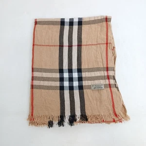 Burberry London 100% Kaschmir braun kariert Schal schöner Damenschal - Bild 1 von 13
