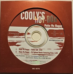 Cooly's Hot Box - Make Me Happy CD Radio Edit / DJ Spinna (Slipcover) PROMO NM- - Picture 1 of 2