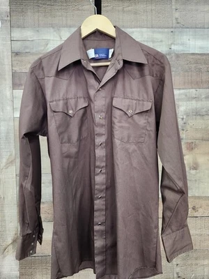 Vtg 70s Pan Handle Slim Pearlsnap Button Up Shirt Sz L USA Made - Image 1 of 4