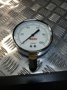 Vintage Boss 100mm 100 Mbar Pressure Gauge Nos - Picture 1 of 13