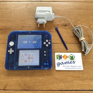 Console Nintendo 2Ds Transparente Bleu Édition Pokémon + Chargeur - Imagen 1 de 14