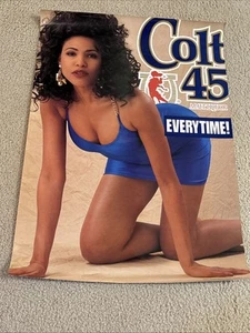 Vintage 1993 Colt 45 Malt Liquor Poster. 19x26 1/2” - Picture 1 of 7