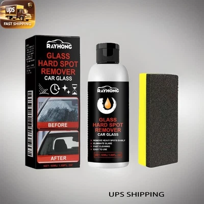 Removedor automático de manchas y arañazos de vidrio - Limpiador de manchas de agua dura y crema pulidora  Foto 1 de 4